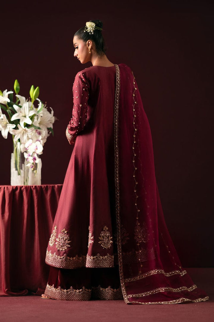 Rosso - Waniya by Mehr Azam - velvet Suit - Pret - raniazara
