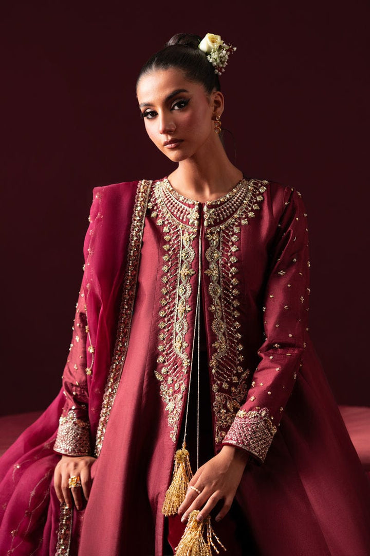 Rosso - Waniya by Mehr Azam - velvet Suit - Pret - raniazara