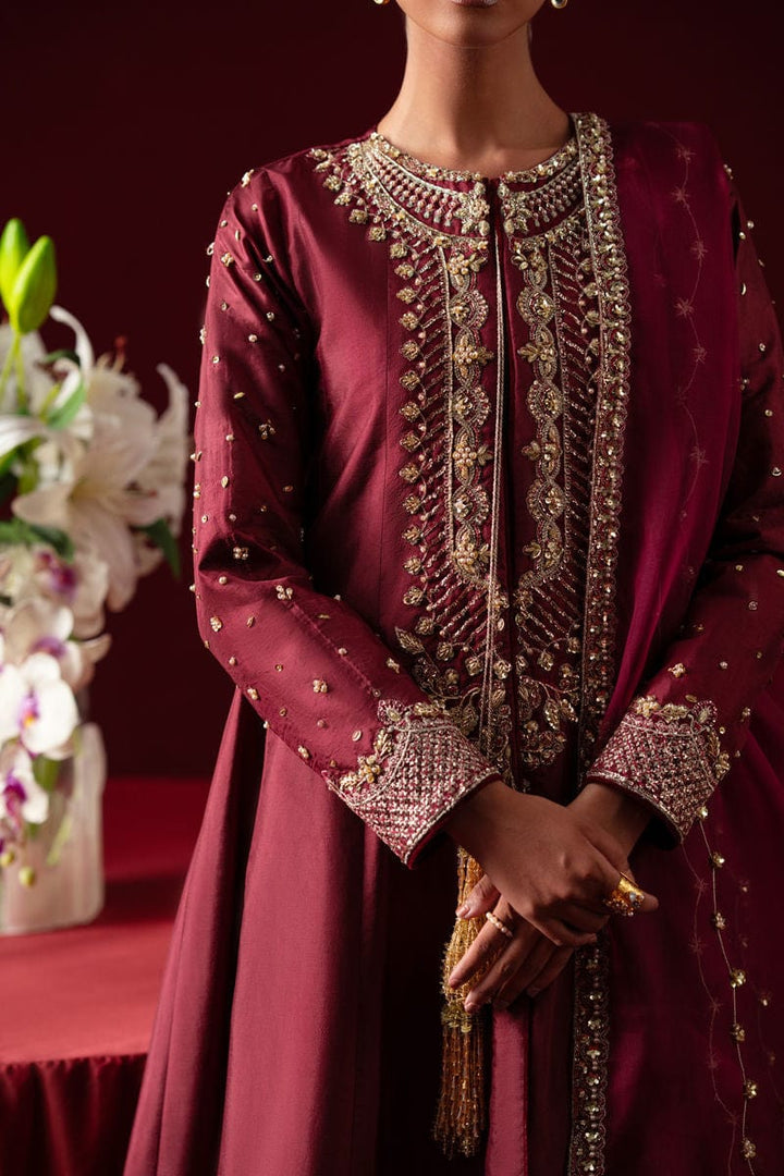 Rosso - Waniya by Mehr Azam - velvet Suit - Pret - raniazara