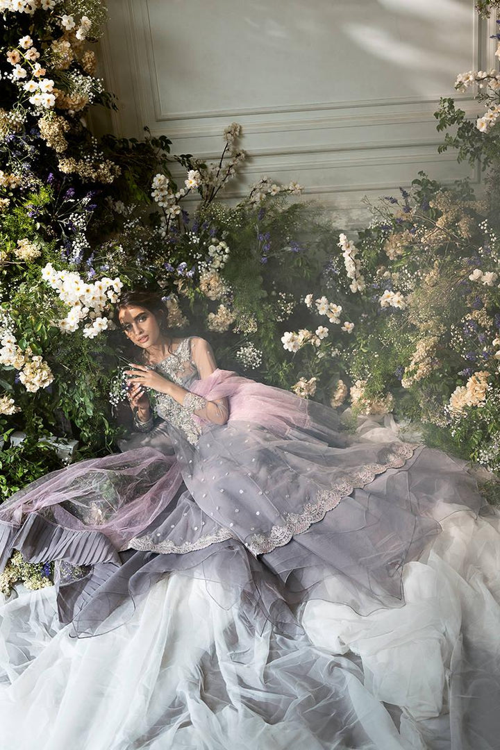 MYSTIC GREY - Zainab Salman - Party Wear Dress - raniazara