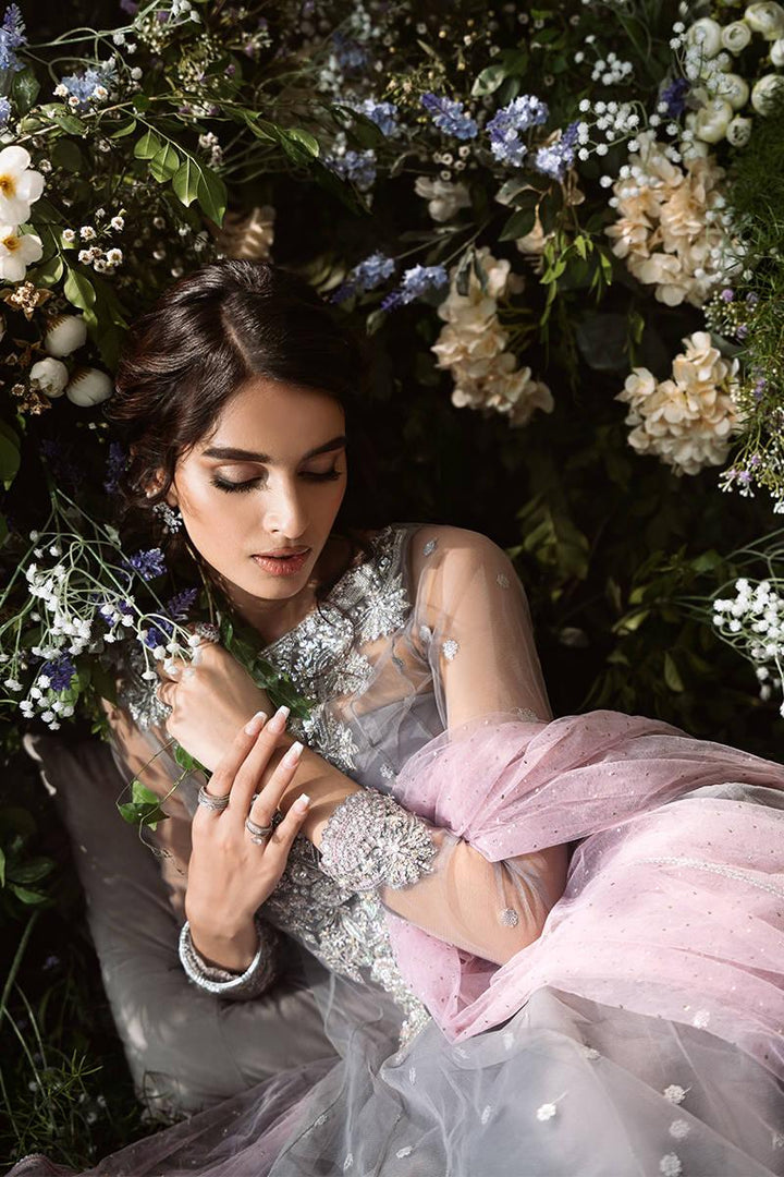 MYSTIC GREY - Zainab Salman - Party Wear Dress - raniazara