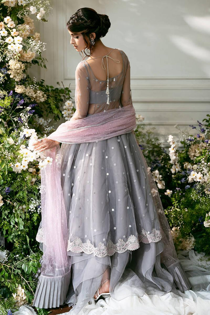MYSTIC GREY - Zainab Salman - Party Wear Dress - raniazara
