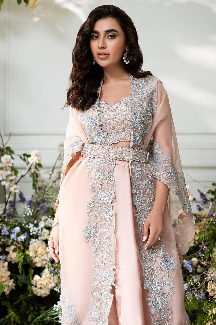 PEACHY MIST  -  Zainab Salman - Party Wear Dress - raniazara