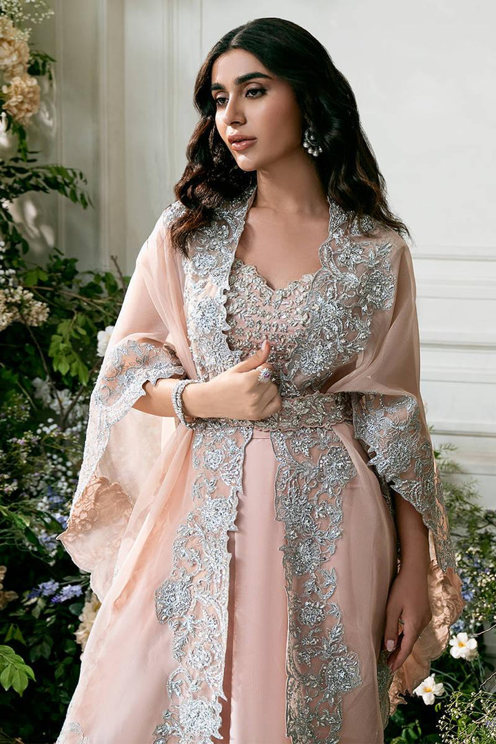 PEACHY MIST  -  Zainab Salman - Party Wear Dress - raniazara