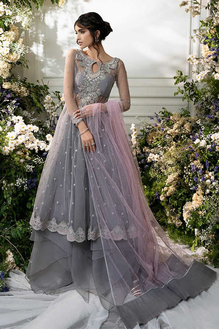 MYSTIC GREY - Zainab Salman - Party Wear Dress - raniazara