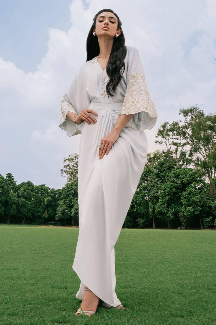 Frosty Ice -  ZAINAB SALMAN - Kaftan Dress - raniazara