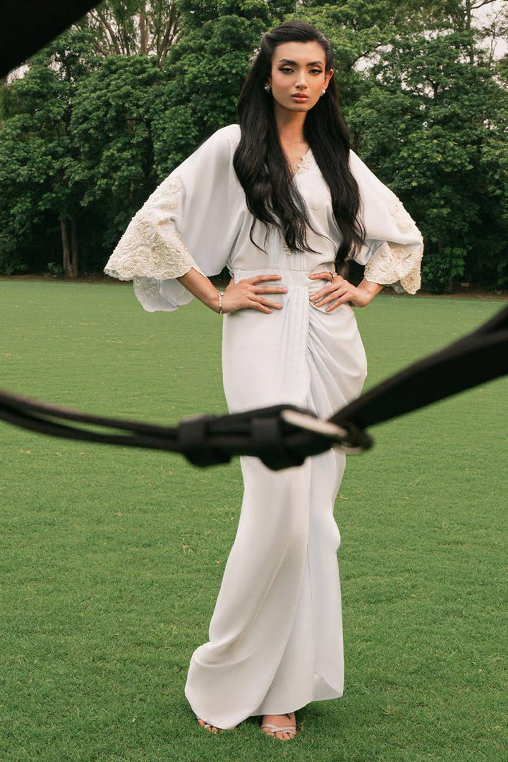Frosty Ice -  ZAINAB SALMAN - Kaftan Dress - raniazara