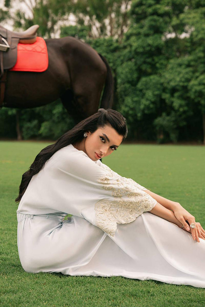Frosty Ice -  ZAINAB SALMAN - Kaftan Dress - raniazara