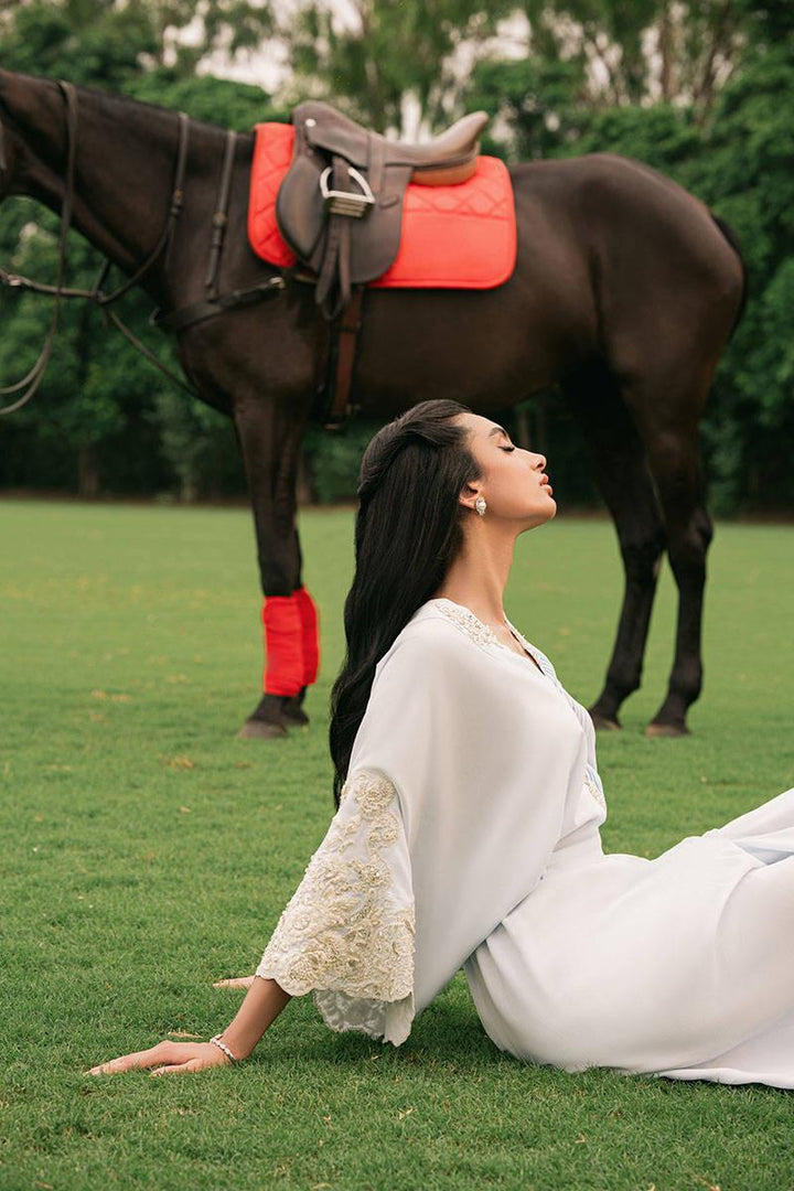 Frosty Ice -  ZAINAB SALMAN - Kaftan Dress - raniazara