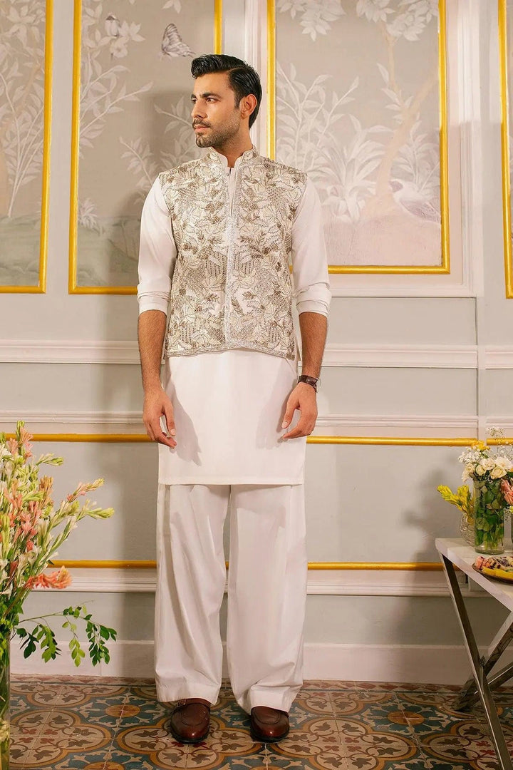 Zayd Waistcoat- Annus Abrar - Mens - raniazara
