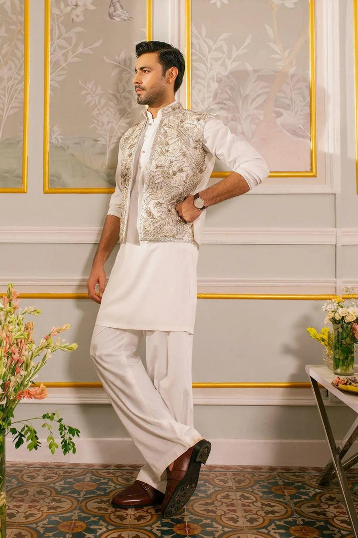 Zayd Waistcoat- Annus Abrar - Mens - raniazara