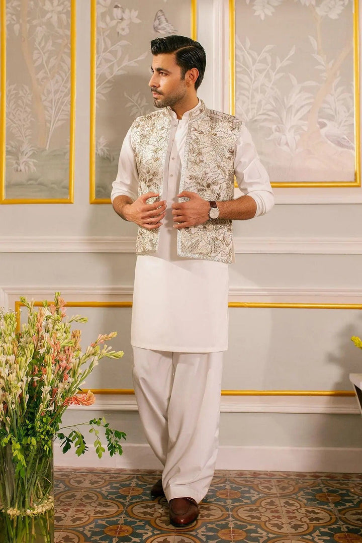 Zayd Waistcoat- Annus Abrar - Mens - raniazara