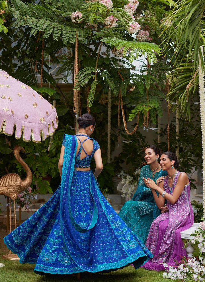 Laira Royal Blue Lehenga Choli - Farah Talib Aziz - Bridal - raniazara