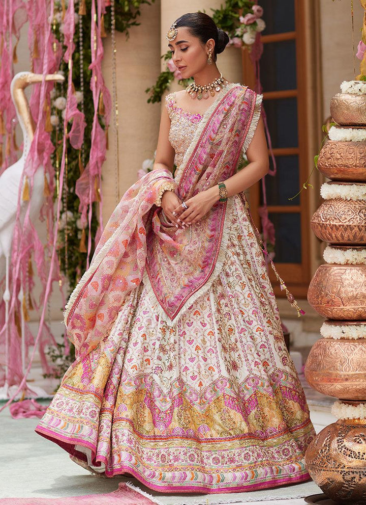 Rinesa Ivory Lehenga Choli - Farah Talib Aziz - Bridal - raniazara