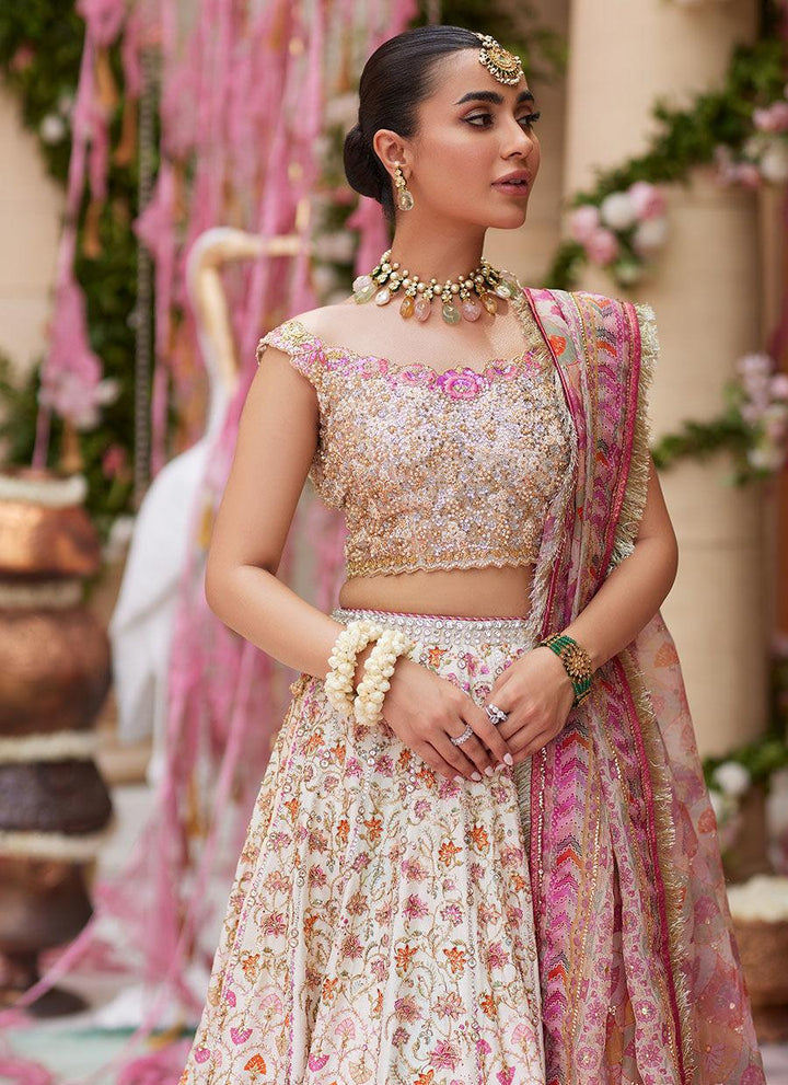 Rinesa Ivory Lehenga Choli - Farah Talib Aziz - Bridal - raniazara
