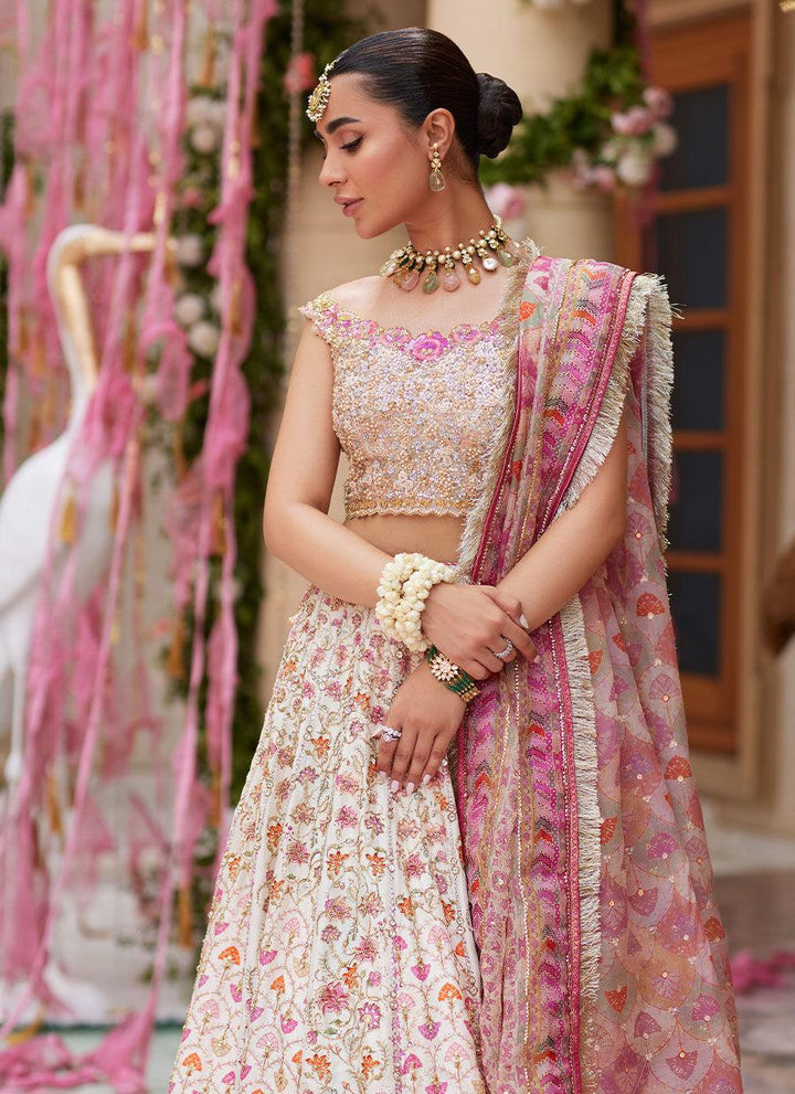 Rinesa Ivory Lehenga Choli - Farah Talib Aziz - Bridal - raniazara