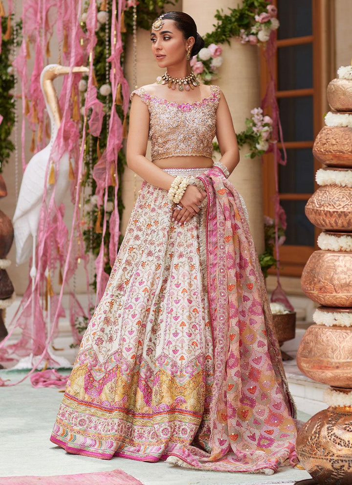 Rinesa Ivory Lehenga Choli - Farah Talib Aziz - Bridal - raniazara