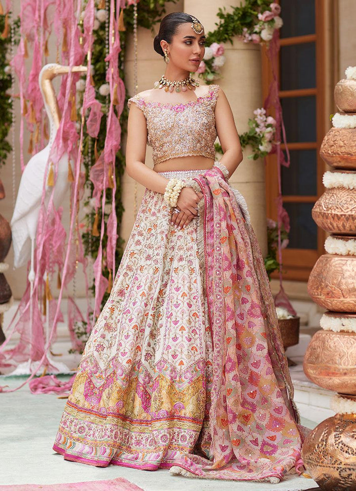 Rinesa Ivory Lehenga Choli - Farah Talib Aziz - Bridal - raniazara