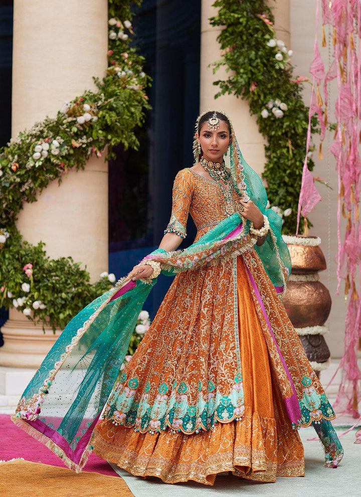 Zerya Rust Kalidaar - Farah Talib Aziz - Bridal - raniazara