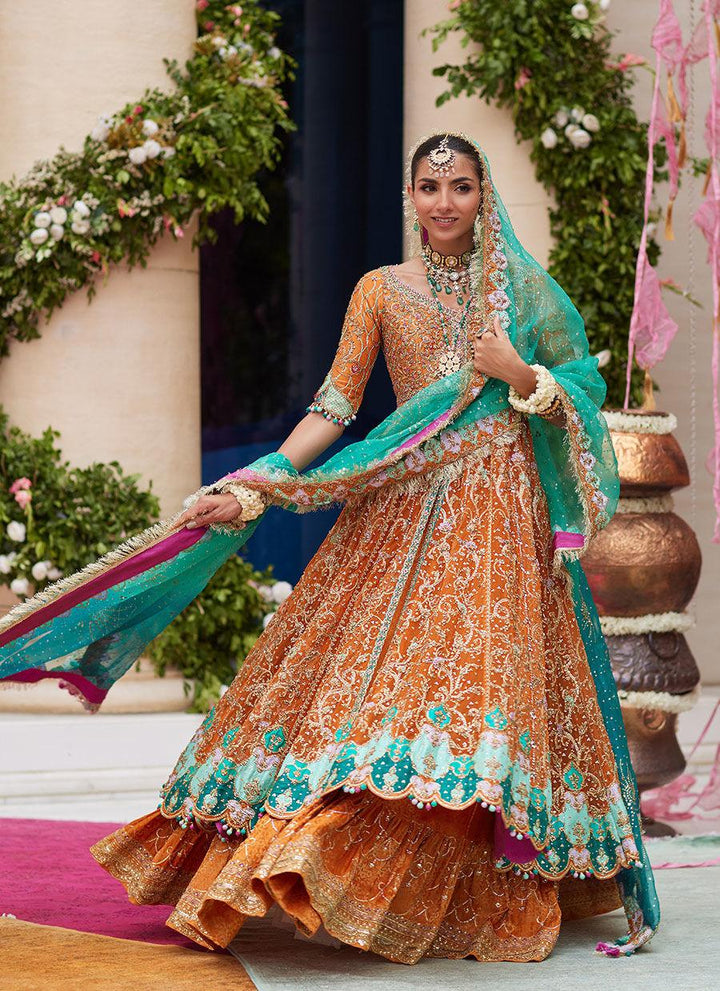 Zerya Rust Kalidaar - Farah Talib Aziz - Bridal - raniazara
