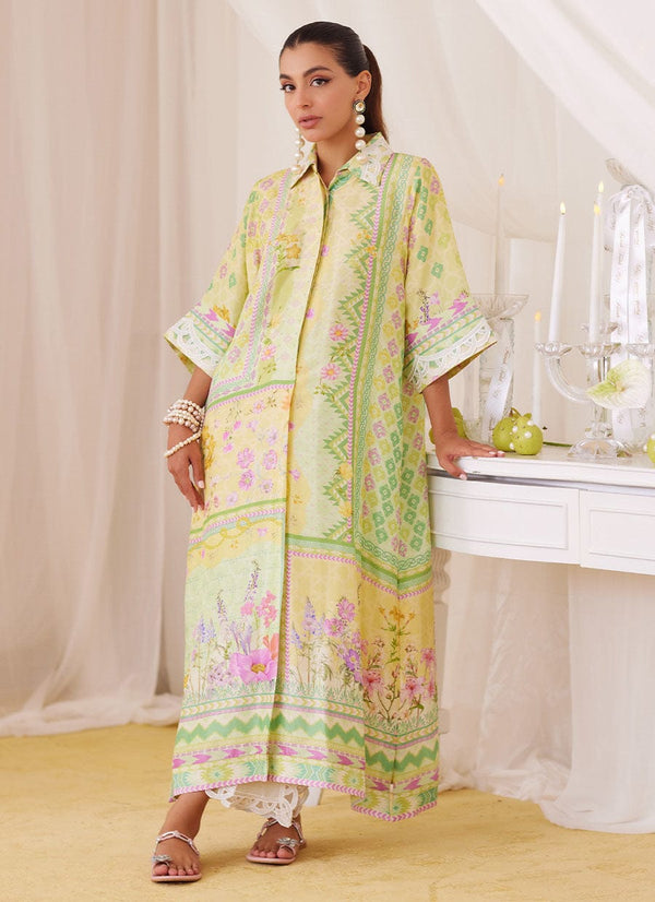 Butter Yellow Shirt Dress - FARAH TALIB AZIZ