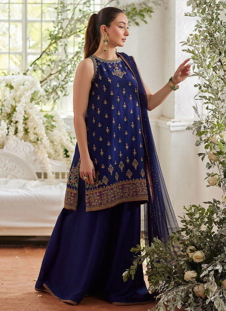 Talia Shirt and Dupatta - Farah Talib Aziz - Casual Suit - Pret - raniazara