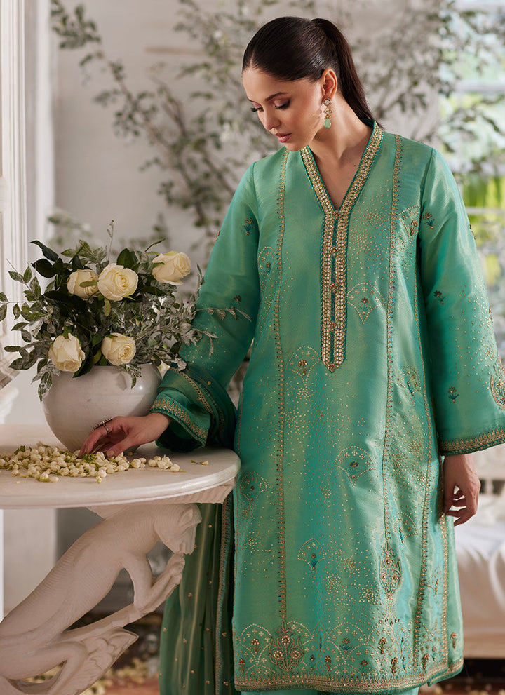 Mereen ferozi Shirt and Dupatta - Farah Talib Aziz - Casual Suit - Pret - raniazara