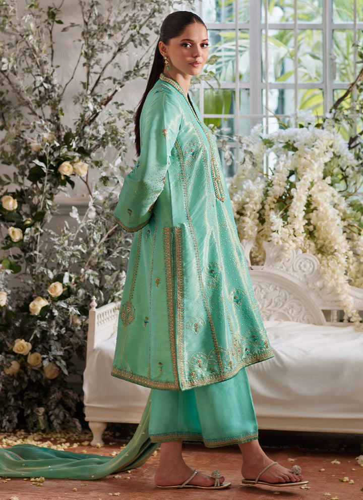 Mereen ferozi Shirt and Dupatta - Farah Talib Aziz - Casual Suit - Pret - raniazara
