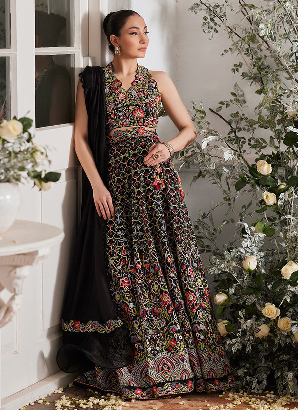 Norelia Lehnga Choli - Farah Talib Aziz - Casual Suit - Pret - raniazara