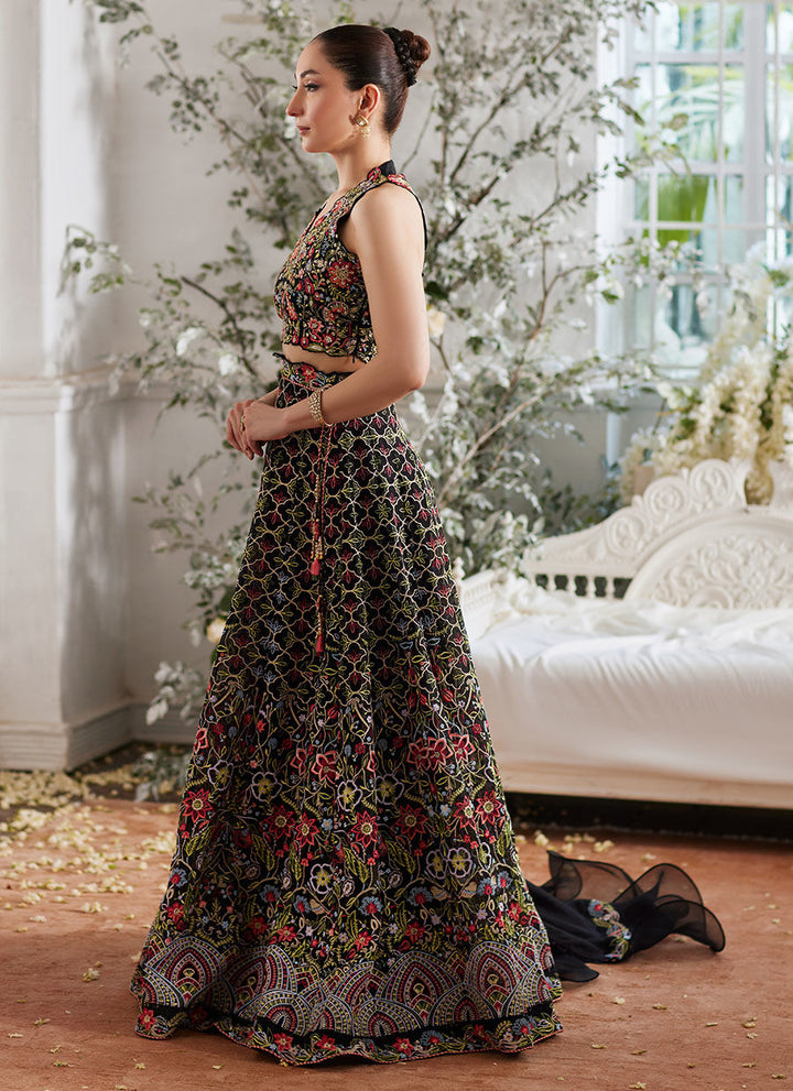 Norelia Lehnga Choli - Farah Talib Aziz - Casual Suit - Pret - raniazara