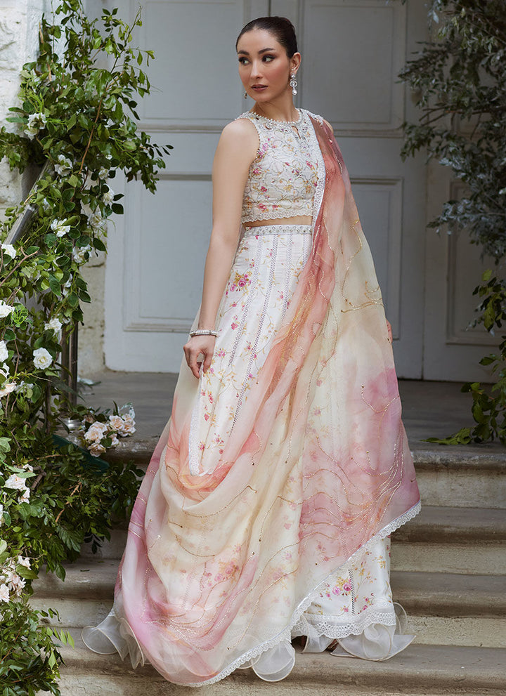 Lina Lehnga Choli - Farah Talib Aziz - Casual Suit - Pret - raniazara
