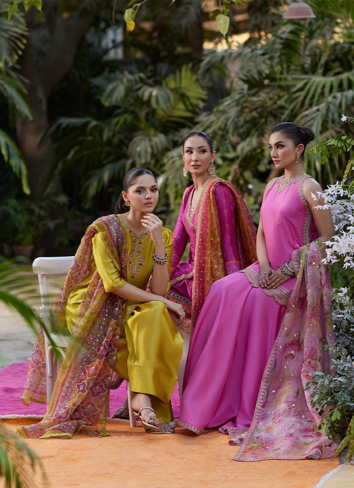 Sibel Short Angharka and Dupatta - Farah Talib Aziz - Casual Suit - Pret - raniazara