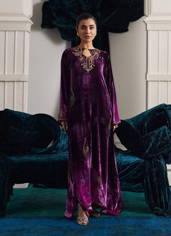 Nia Ombre Velvet Kaftan