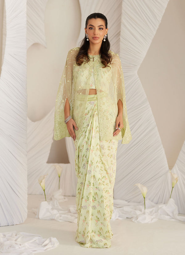 Alizee Pre-draped Skirt and Cape - Farah Talib Aziz - Pret