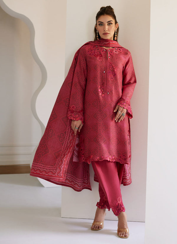 Solara Scarlett Shirt And Dupatta - FARAH TALIB AZIZ