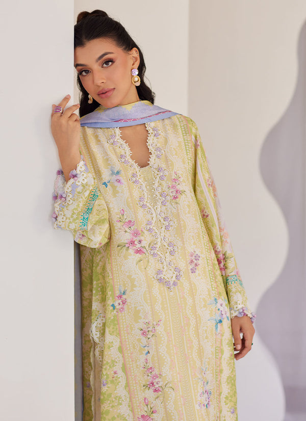Elowyn Kiwi Shirt And Dupatta - FARAH TALIB AZIZ