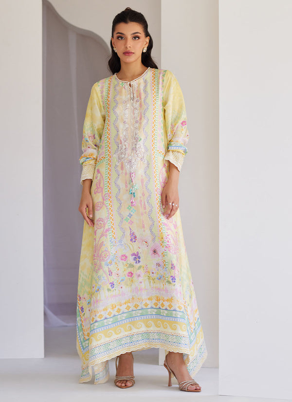 Cali Raw Silk Kaftan - FARAH TALIB AZIZ