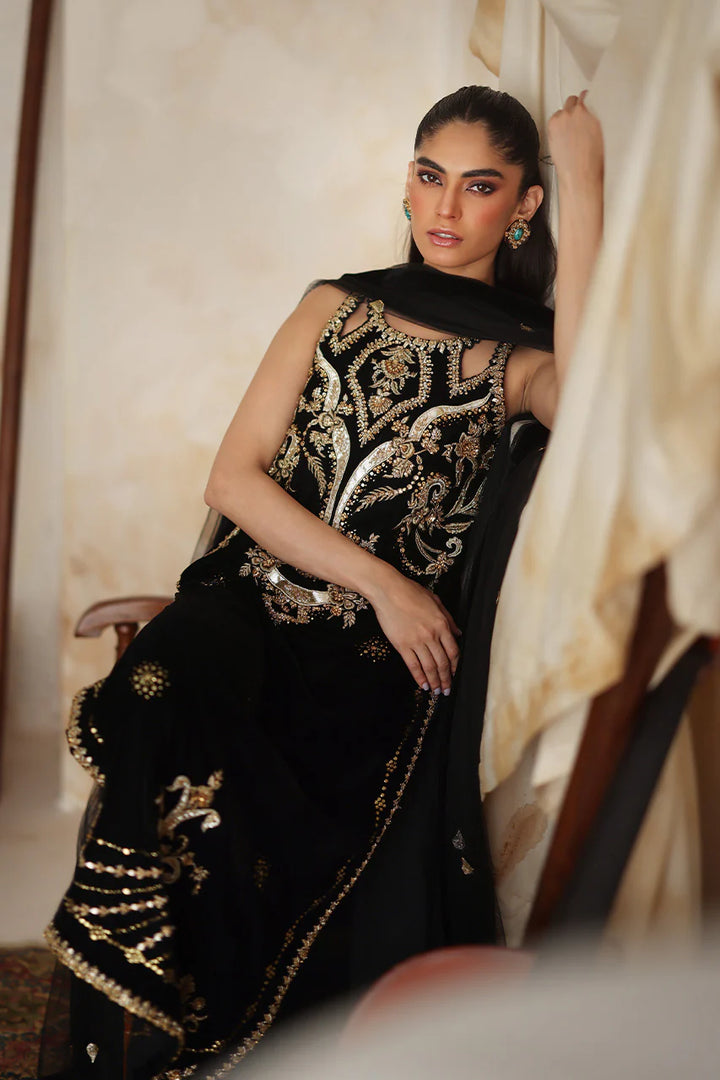 Shahnoor - Nadia Farooqui - Velvet Dress  - raniazara