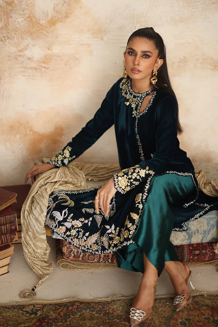 Almira - Nadia Farooqui - Velvet Dress - raniazara