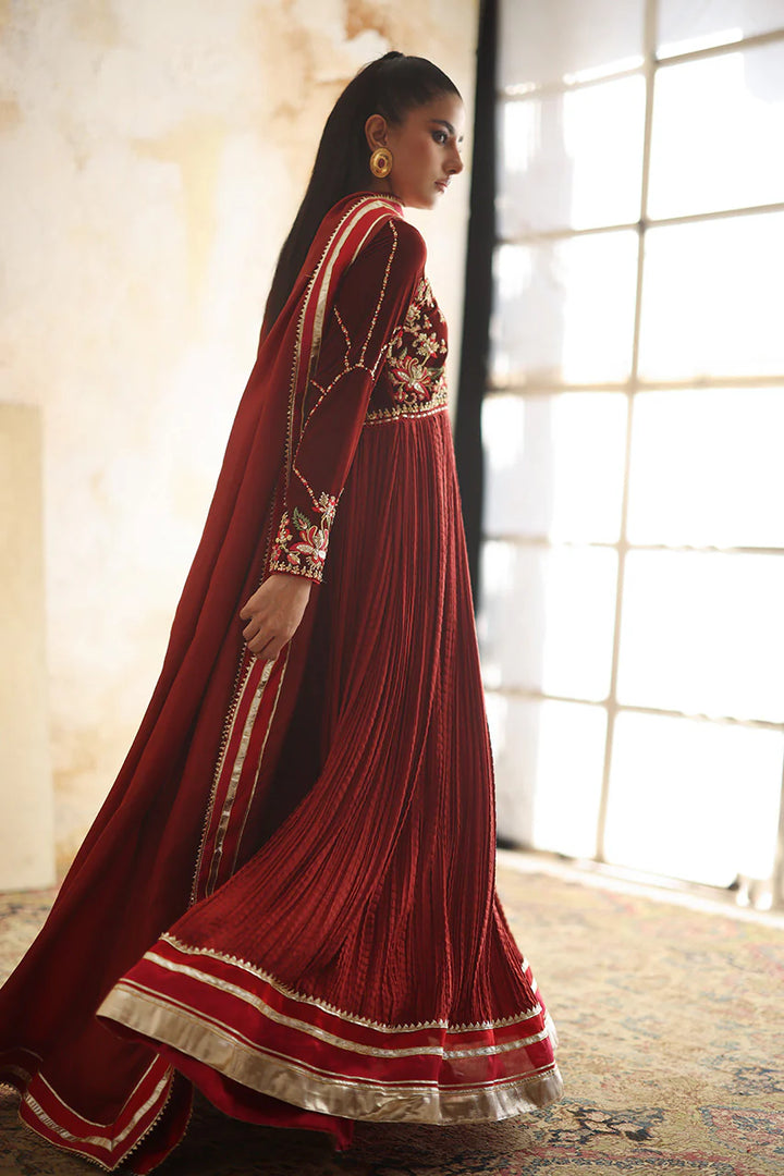 Shahnum - Nadia Farooqui - Velvet Dress - raniazara