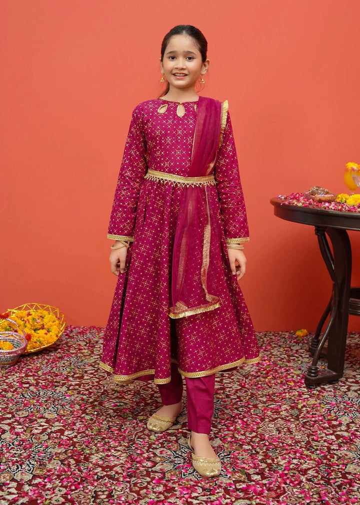 Cambric Printed 3 Piece Suit | 8195  - Modest - Kids Wear - raniazara