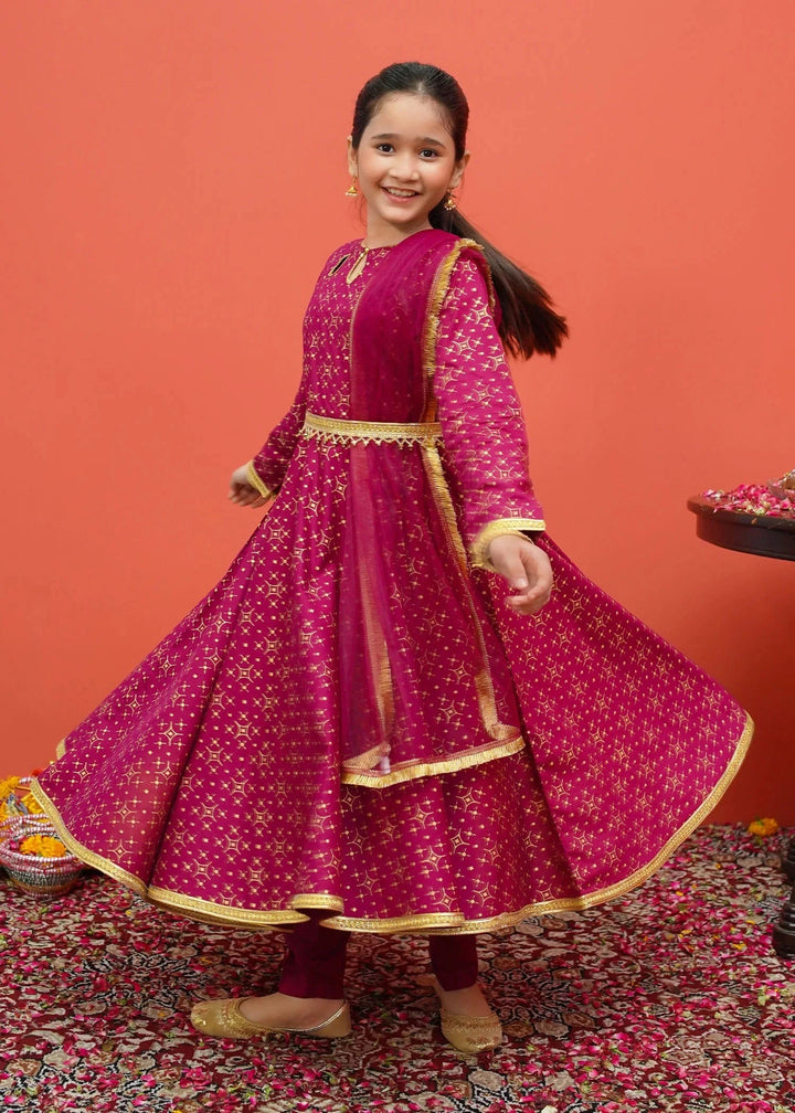 Cambric Printed 3 Piece Suit | 8195  - Modest - Kids Wear - raniazara