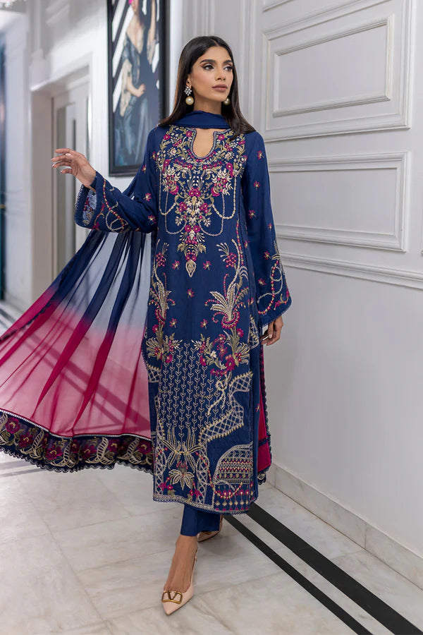 Navy Floral - Mina Hassan - Pret