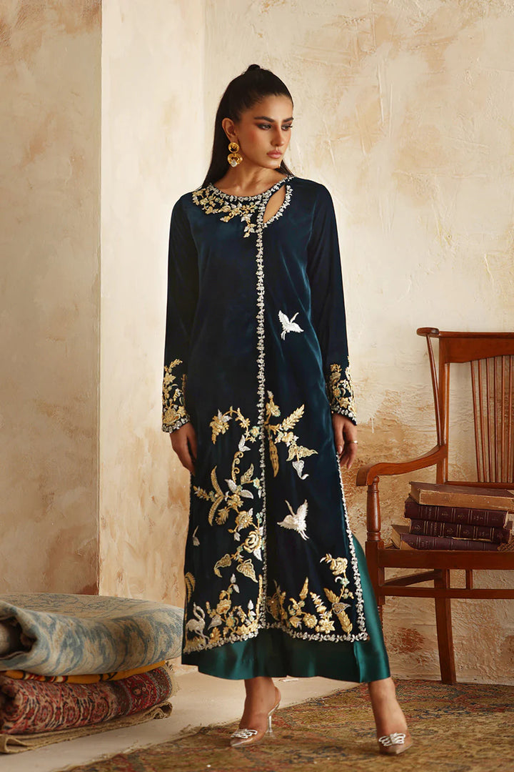 Almira - Nadia Farooqui - Velvet Dress - raniazara