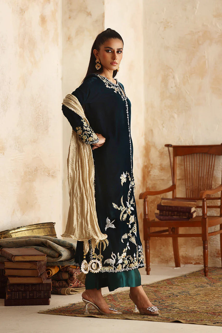 Almira - Nadia Farooqui - Velvet Dress - raniazara