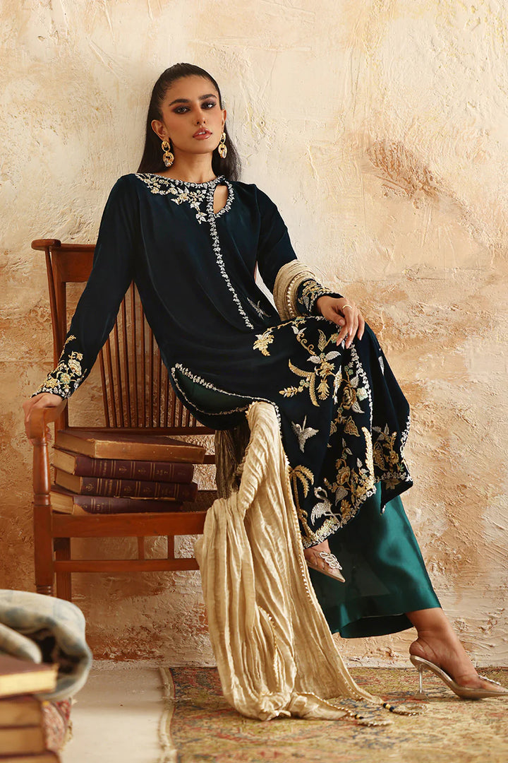 Almira - Nadia Farooqui - Velvet Dress - raniazara