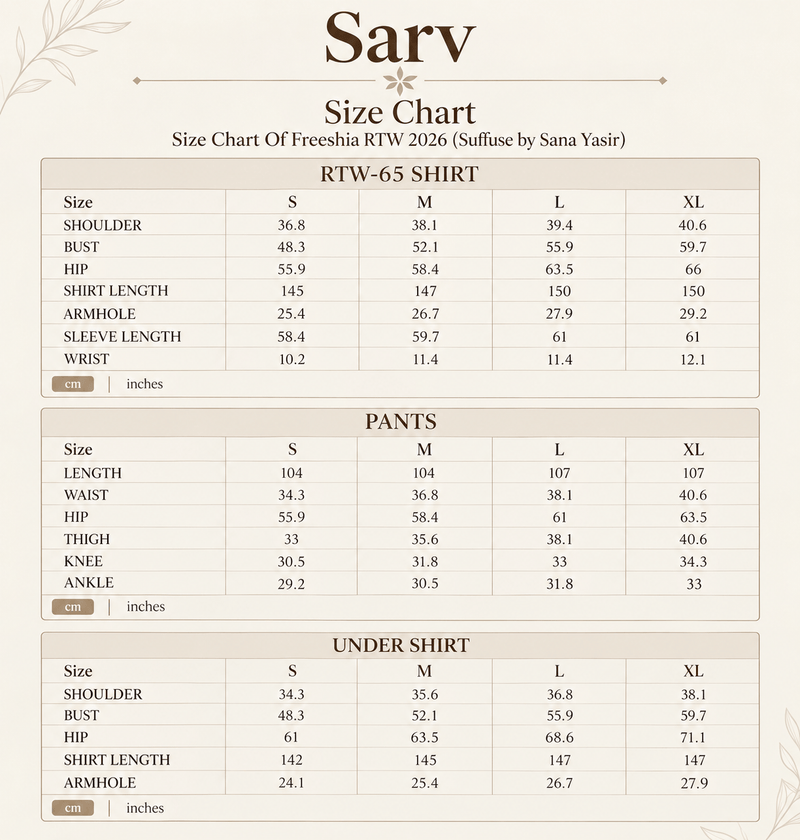 Size Guide