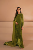 Charteuse Green Embellished Velvet Set