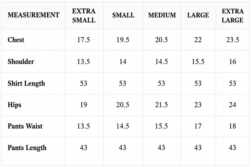 Size Guide