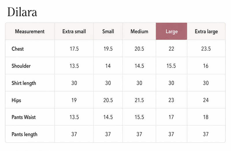 Size Guide